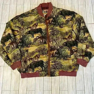 Atlantic Beach Silk Safari Jaguar Bomber Jacket